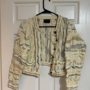 Vintage Coogi cream sweater women size Medium